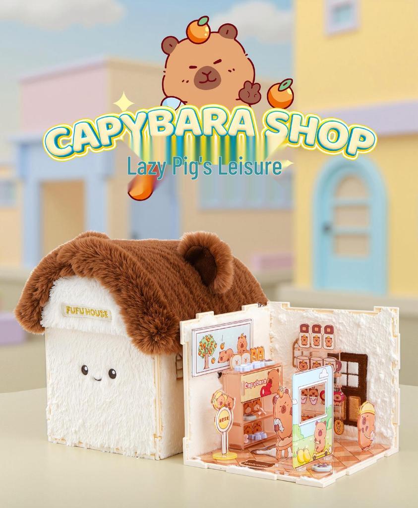 Children's DIY Dollhouse Model with Lights - Big City & Small Town 3D Building Puzzle Educational Toy Gift
