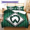 Set Copripiumino Trapuntato con Logo Werder Federa Decorazione per la Casa Regalo di Compleanno (1 * copripiumino + 2 * federa, senza nucleo)