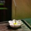 Mini 1PCS 5.5cm x 5.5cm x 1cm Incense Flat Bottom Censer Holder Ceramic Delicate Creative Portable Flower Incense Stick Holder