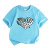 Kids Boys Girls 100% Cotton Crew Neck Short Sleeve T-Shirt, Trendy Graffiti I Love You Forever Print Casual Soft Tee for Daily Wear Summer Tops