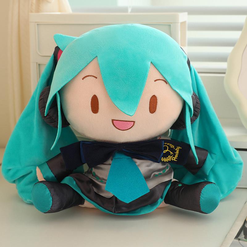 30cm Cartoon Hatsune Miku Plush Toy New Bow Miku Preciality Sakura Hatsune Miku Plushies Sleeping Doll Soft Gifts Girl