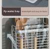Wall-Mounted 304 Stainless Steel Chopsticks and Utensil Storage Rack
