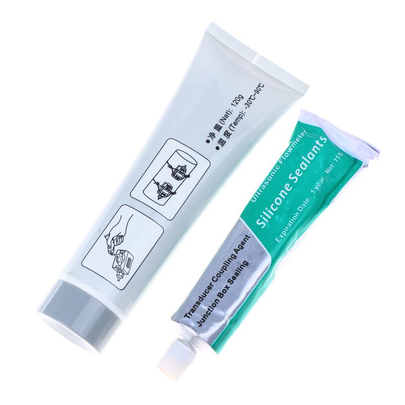 Ultrasonic Flowmeter Sensor Coupling Agent 115/120g TZM-1 High Conductivity Sealant for Industrial Pipe Flow Testing