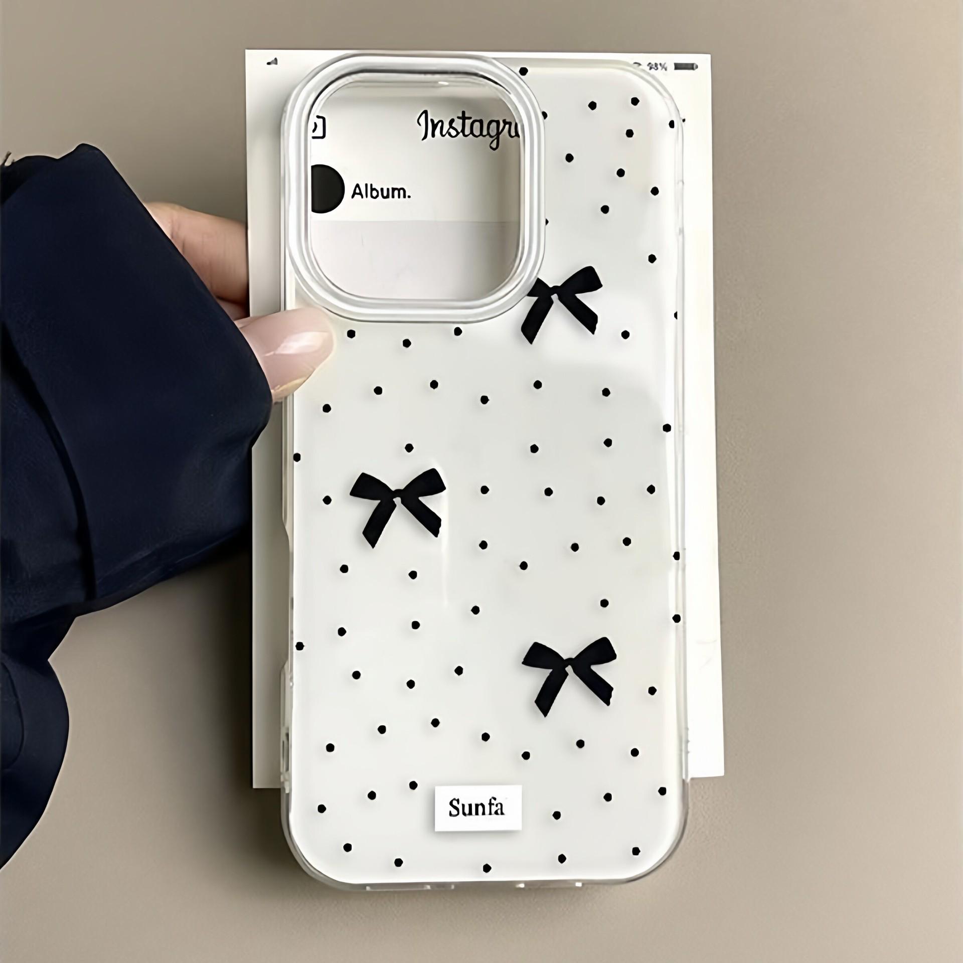 

Polka Dot Bow iPhone Case for 15 Pro Max, 17 Pro Max, and 16 Pro - Set of 13 Apple 16 Pro Max