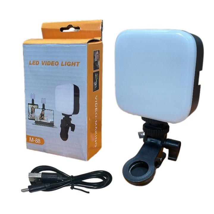 High Quality and Durable Rechargeable Mini LED Fill Light Portable Clip-On Lamp for Live Streaming Video Calls and Vlogging
