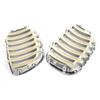 1Pair Car Front Hood Bumper Kidney Grille Grill Single Line Chrome Black For BMW X5 E53 2004 2005 2006 51137113733 51137113734