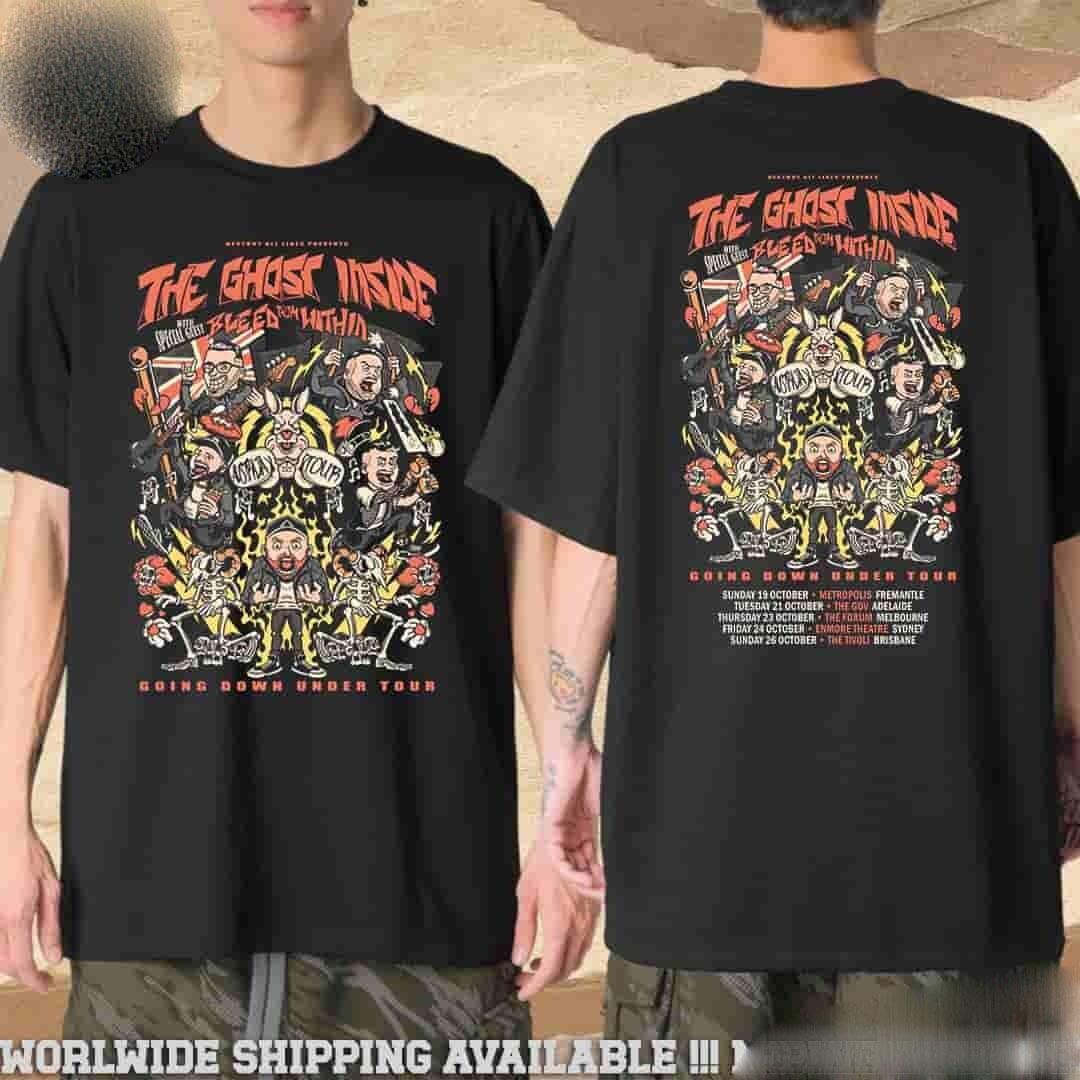 The Ghost Inside Going Down Under Tour October 2026 With Bleed From Within Tee S