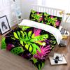 Colorful Tropical Pattern Three-Piece Set  Kid'S And Adults' Bedroom Decor, Exquisite Three-Piece Bedding Set Gift