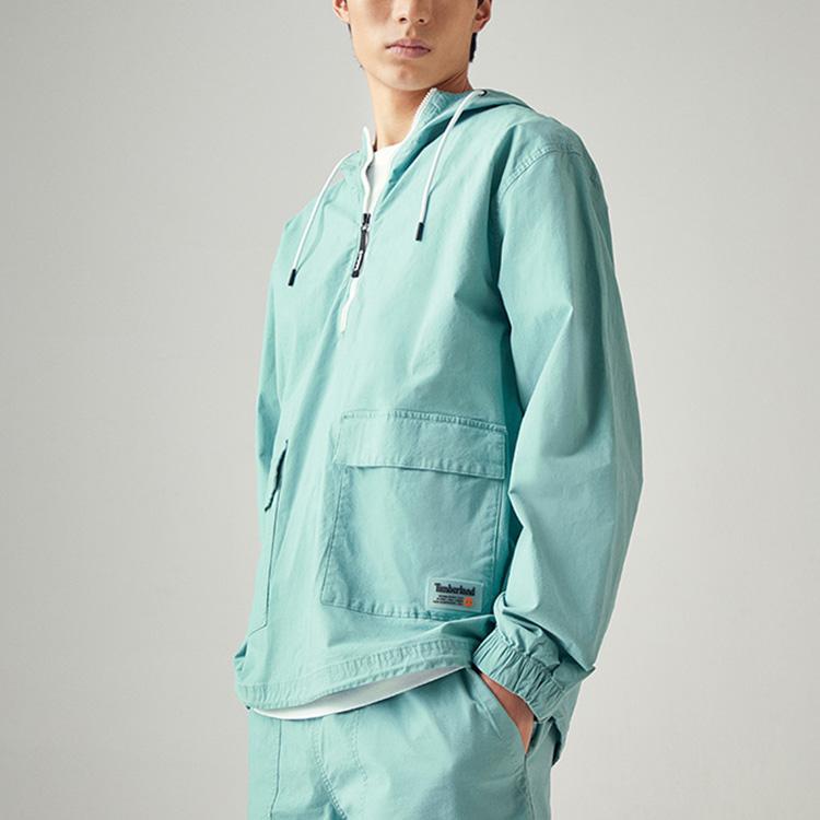 Timberland Outdoor Casual Hooded Jacket Men Jacket Mineral-Blue A289H-G99