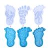 Foot Silicone Resin Mold,Foot  Epoxy Resin Casting Mold for DIY Crafts Car Pendant Jewelry Making Keychain Silicone Mold