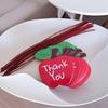 100Pcs/set Red Apple Shaped Thank You Tags, Paper Souvenir Labels, Cute Gratitude Card Hang Tags for Gifts and Favors