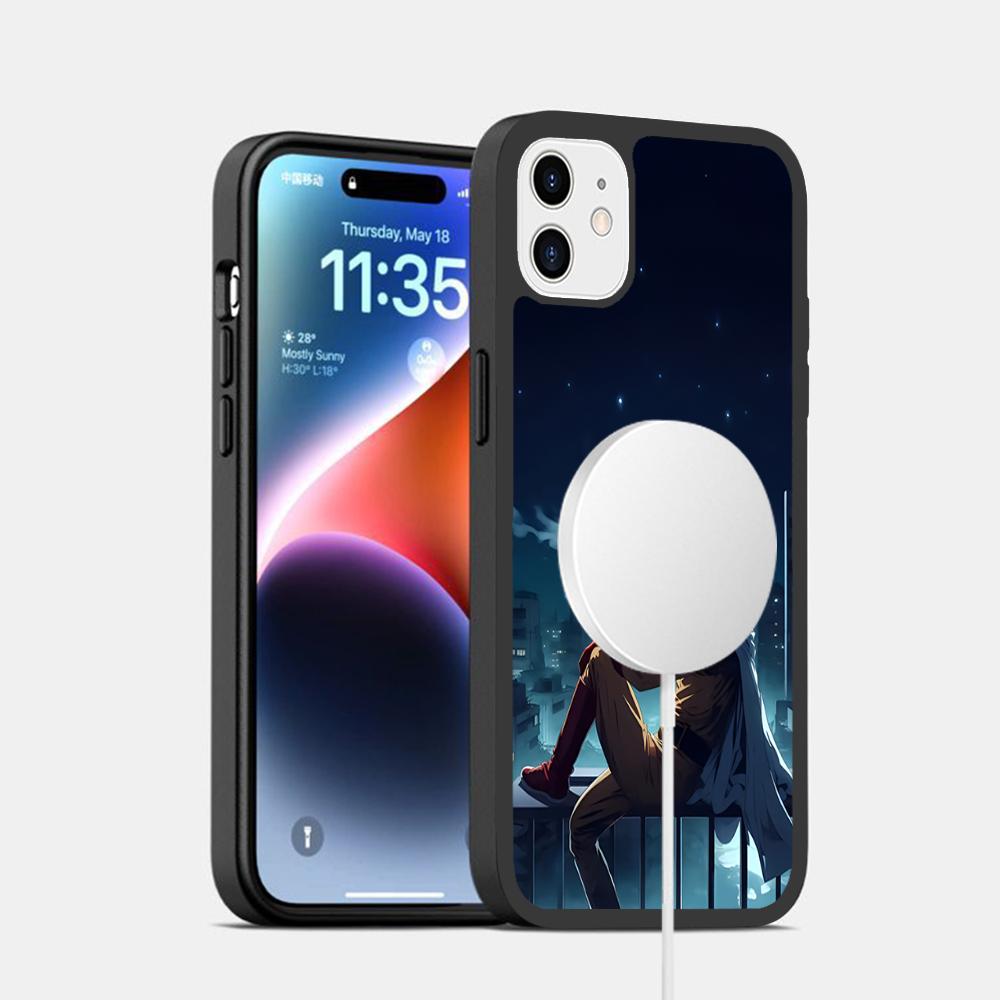 ONE PUNCH-MAN Phone Case Magnetic Case For IPhone 16 14 13 12 11 15 Pro Max Plus For Magsafe Wireless Charge Cover