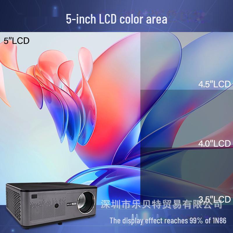Ultra HD 4K Projector for Home & Office: Daytime Wall Projection for Bedrooms, Living Rooms, and Conferences
