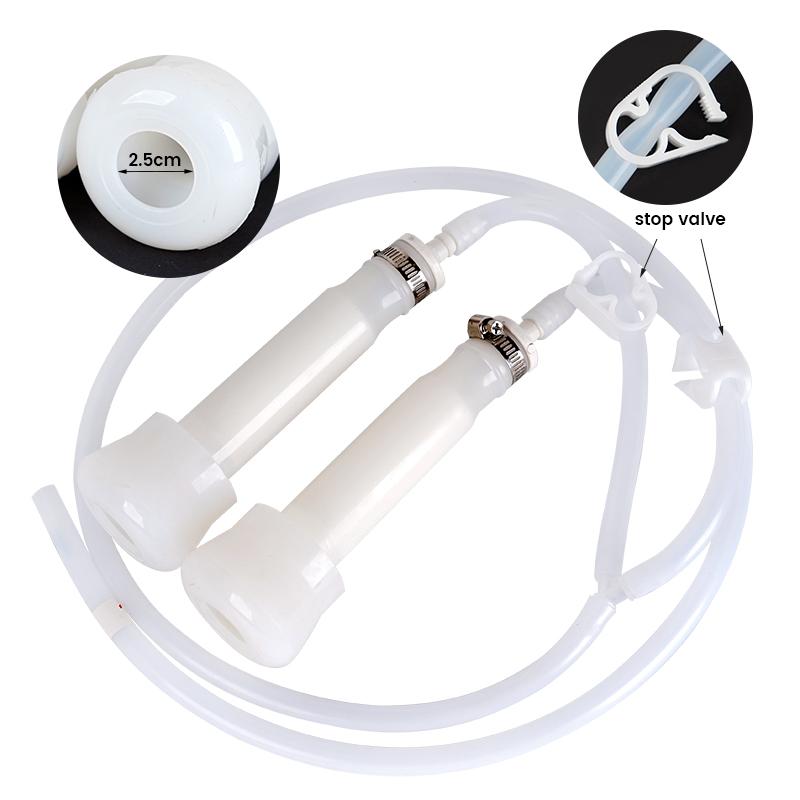3L Electric Cow Goat Milking Machine Pulsating Electric Milking Machine Vacuum Pump Milker  Cows Goats Farm Tools