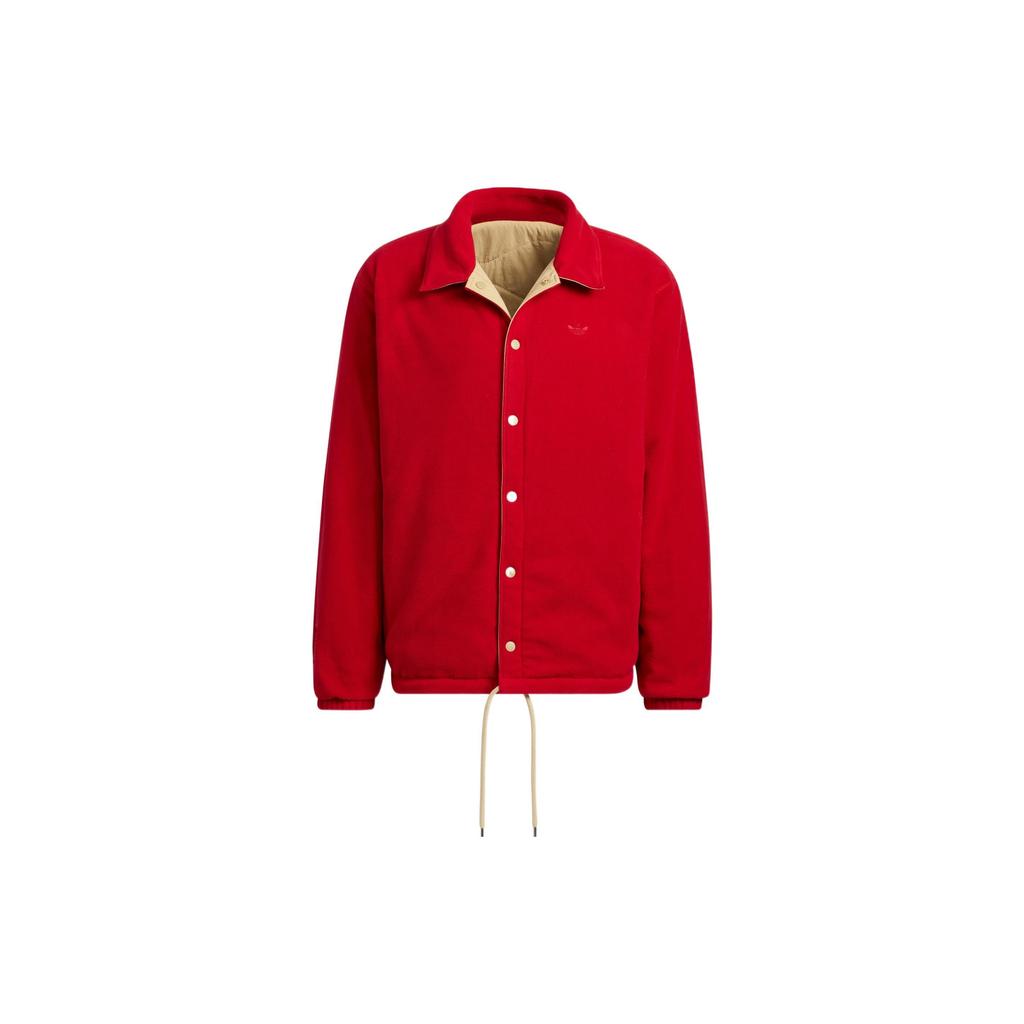 Adidas Originals Reversible Single-Breasted Cotton Jacket Men Outerwear Red HY7291