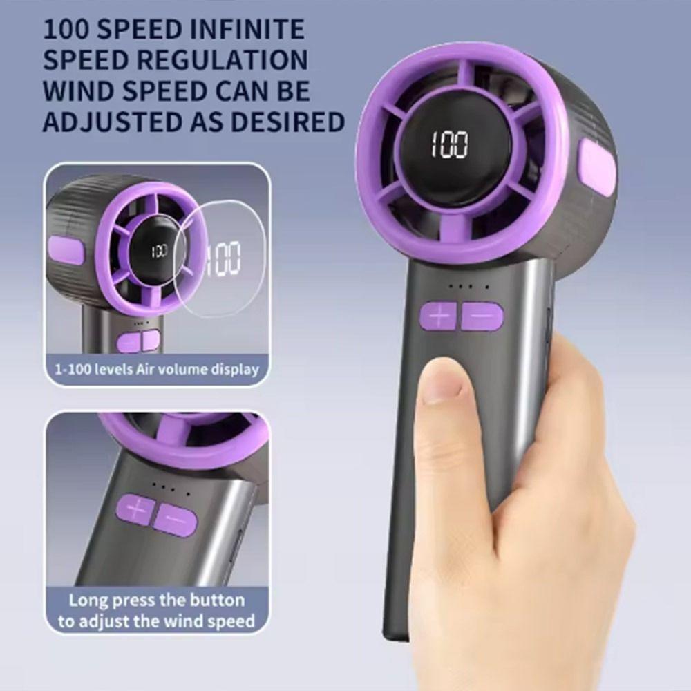 With Hanging Buckle Handheld Small Fan Fast Cooling Fan Summer Supplies