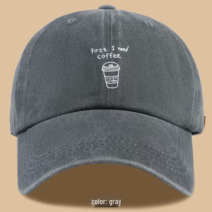 Cross-border Bestseller: 'I Need Coffee' Ponytail Baseball Cap - Adjustable for Outdoor Wear