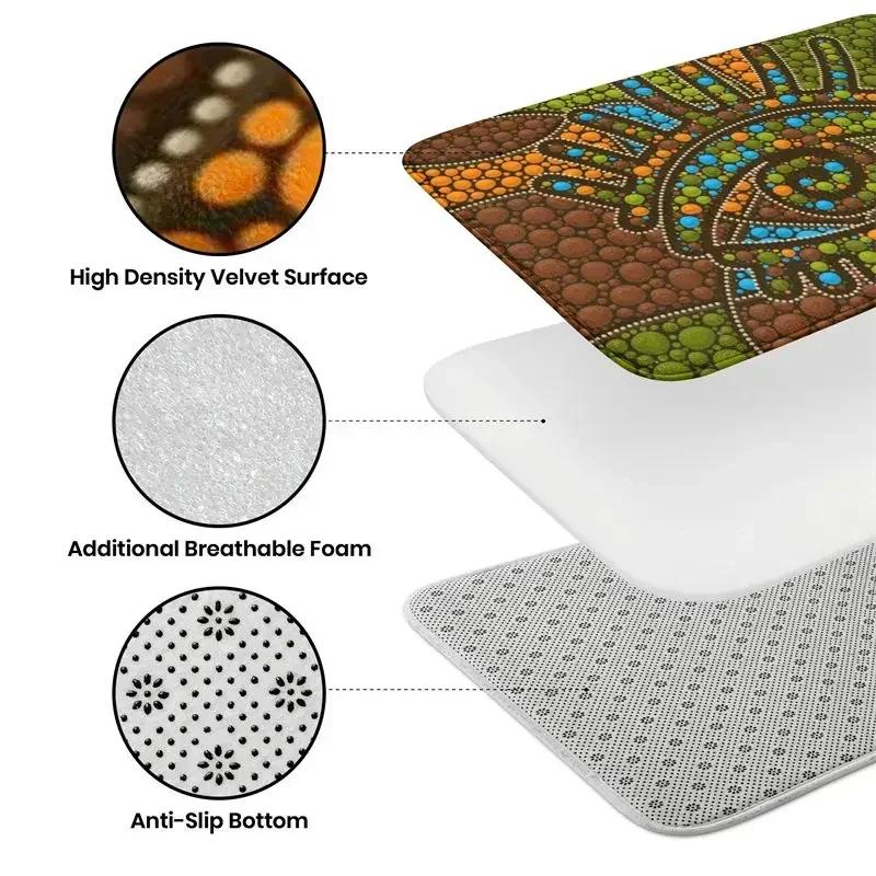 Tappeto con Stampa a Spirale Multicolore Tappeto con Motivo Astratto Retrò Tappetino Resistente alle Macchie e Lavabile per Arredamento Soggiorno Camera da Letto