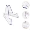 Card Holder Stand Display Small Easel Rack Clear for Plaques Challenge Medals