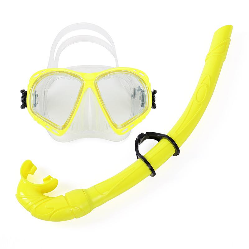 New Large Frame Diving Goggles Snorkel Set