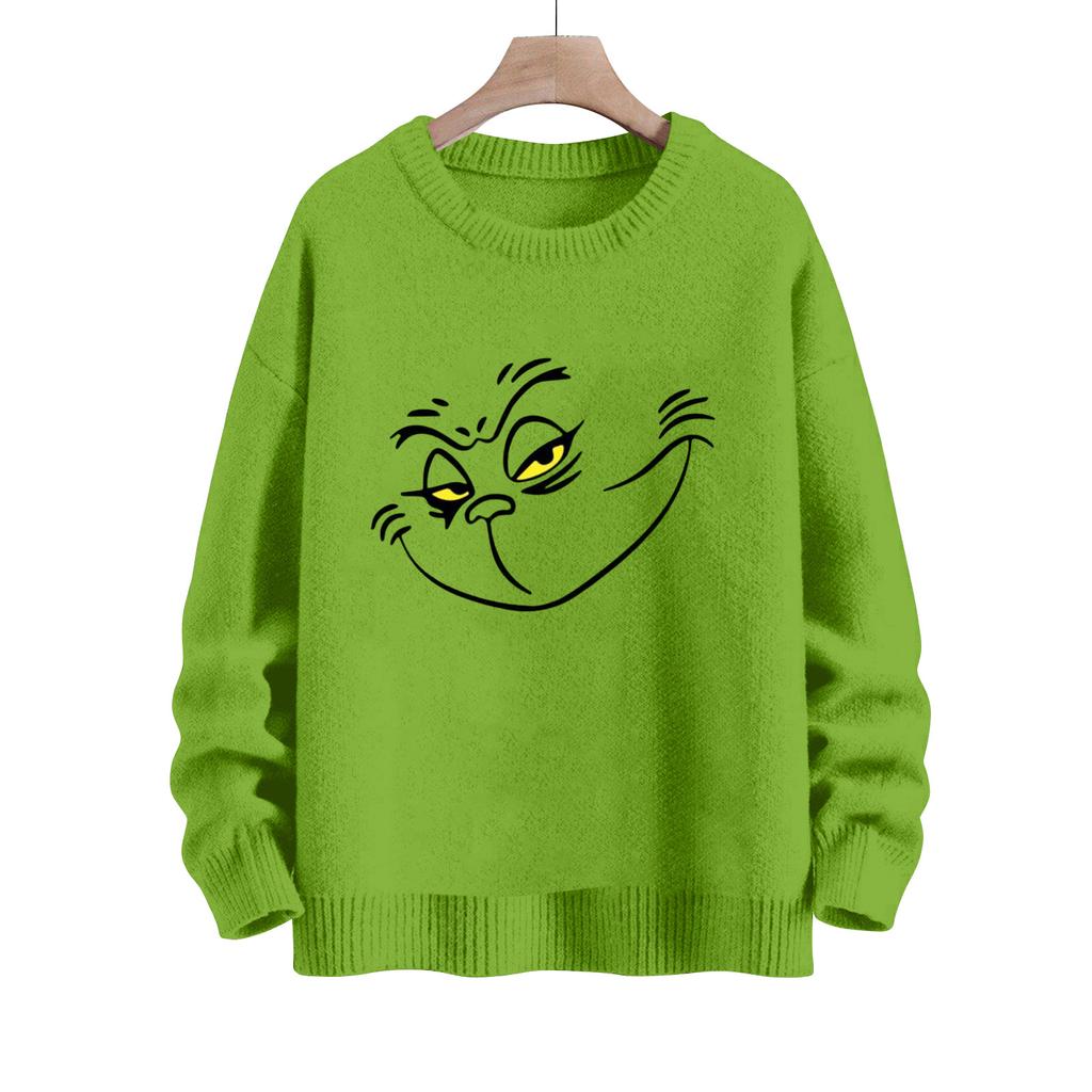 Christmas Sweatshirts For Women Knit Sweater Cute Shirt Fall Crewneck Pullover Tops
