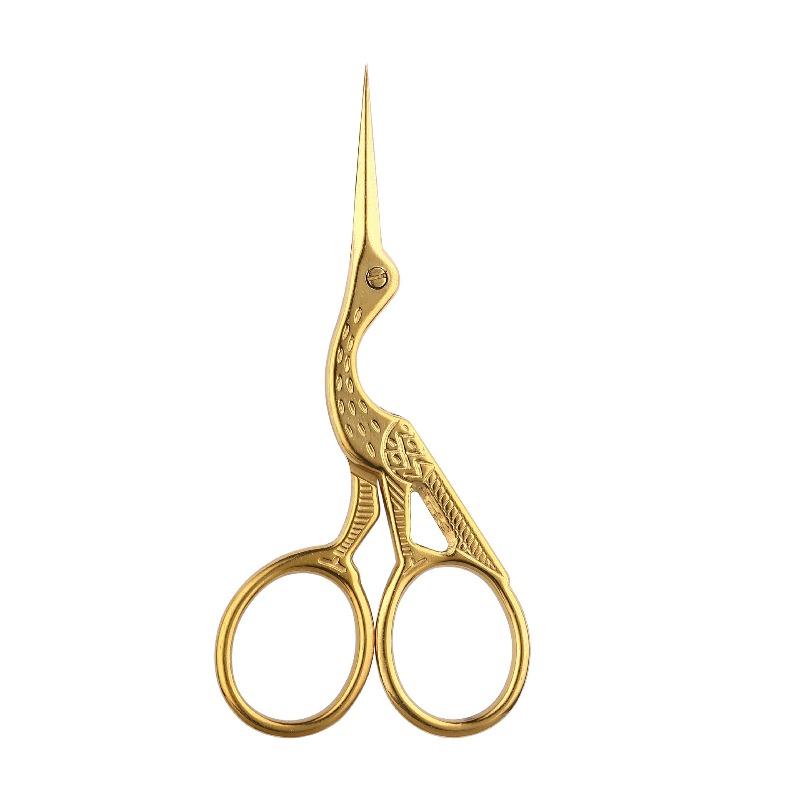 Facial Hair Scissors Rounded Professional Stainless Steel Mustache Nose Hair Beard Eyebrows Eyelashes Trimming Clippers