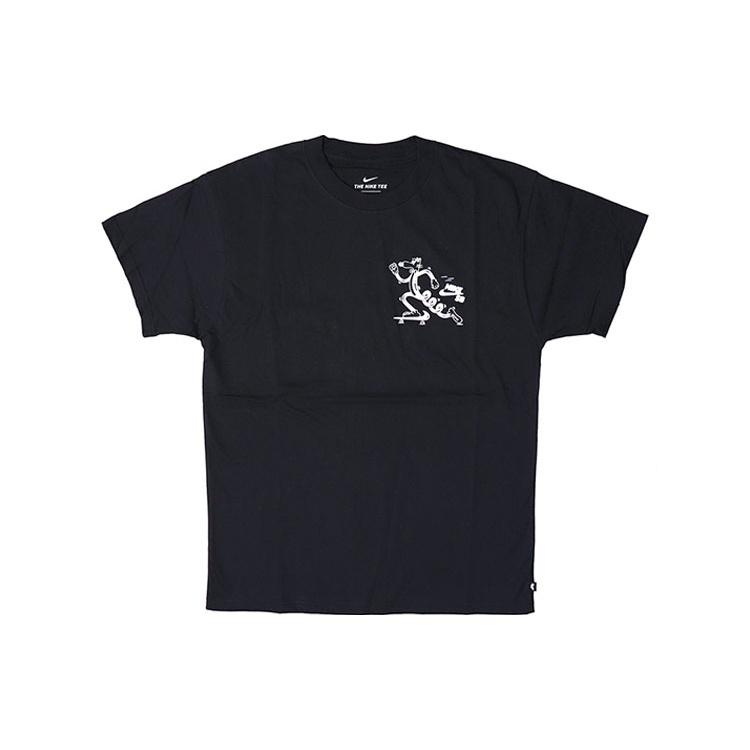 Nike SB Skateboard Funny Pattern Skateboard Short Sleeve Black Men s CW5407-010 L