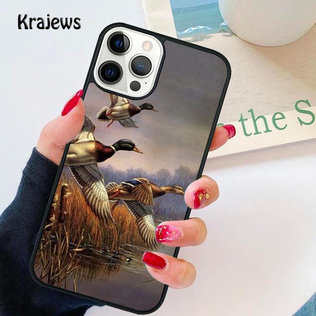 Bird Duck Hunting Sunset soft Phone Case Cover For iPhone 17 Air 16 15 14 plus 11 12 13 pro max coque Shell Fundas