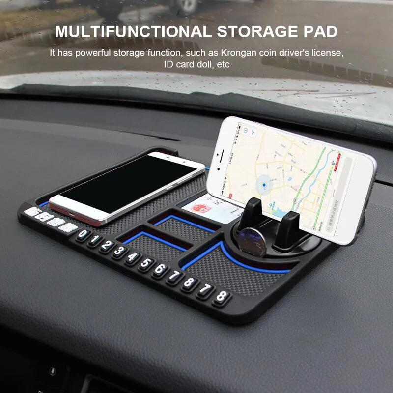 Car Dashboard Car Anti-Slip Mat Multifunctional Auto Phone Cushion Sticky Car Phone Seat For Navigation Car Interior Accessories