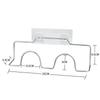 Wall Mounted Shoe Rack Stainless Steel Punch Free Shoe Organizer with Hook for Bathroom Kitchen