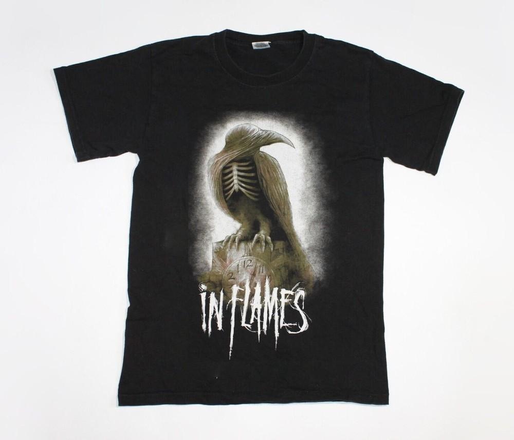 Vintage Style In Flames Band Europe Shirt Unisex S-5XL Reprint MQ586 Unisex T-Shirt XL