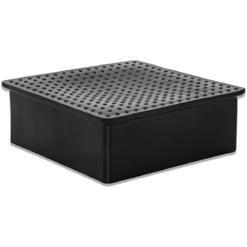 Flyshop Square 4PCS Non-Scratch Furniture Caps Non-Marking PVC Chair Leg Floor Protectors Fit for 4" x 4", 100 x 100 mm