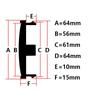 4pcs 20pcs  64mm No  Car Wheel Center Cap For Volvo XC60 XC90 V70 S60 S80 S90 V40 XC70 V50 Auto Rim Hub Cover Accessories
