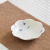 Pure hand-painted Phalaenopsis Ercai cover bowl retro underglaze color household ceramic Kung Fu tea set tea bowl teapot teacup