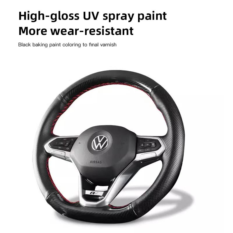 2025 Hot ABS Metal R Rline Emblem Car Steering Wheel Decoration Sticker For Volkswagen GTI R-Line Polo Golf Passat Scirocco Jett