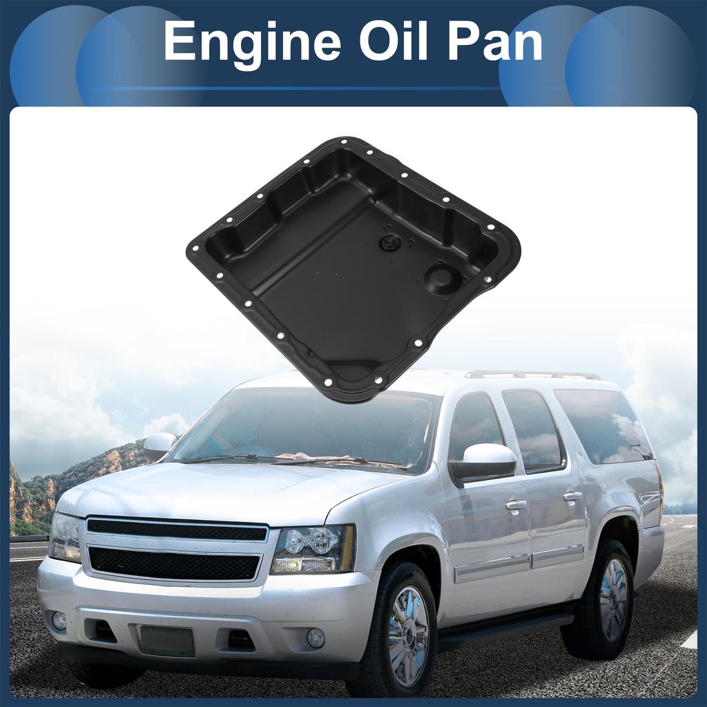 UXCELL Engine Oil Pan Oil Pan Sump Transmission Oil Pan No.24209295/24215535/24229658 for Chevrolet Suburban 1500 2007-2008