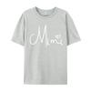 Mimi Heart Grandma Christmas Mother Is Day TShirt Unisex Clothing TShirt Combed Cotton Funny Clothing Shirt Round Collar