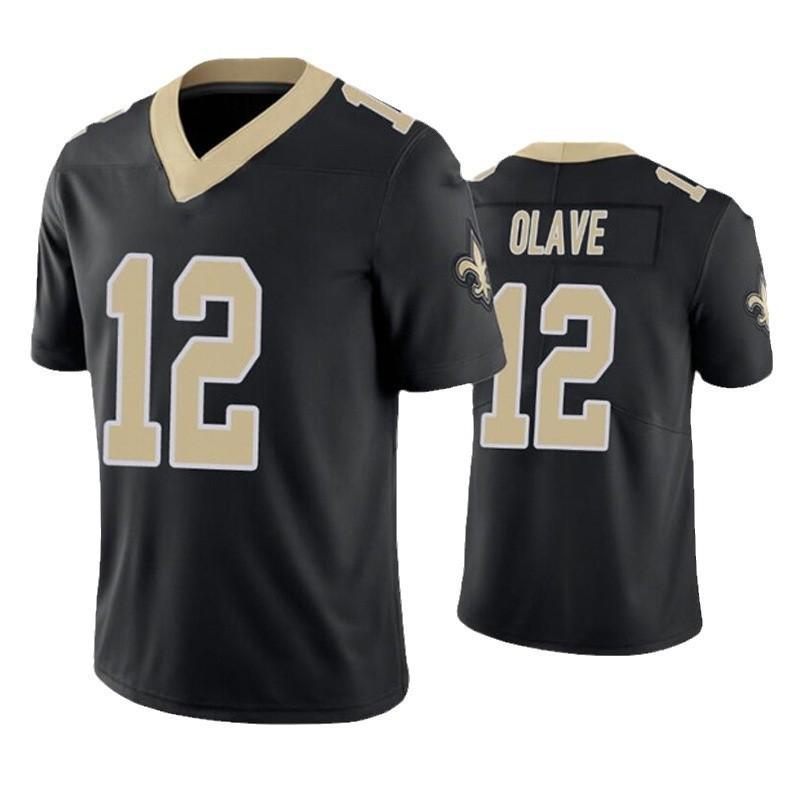 New Orleans Saints Football Jersey 41 Kamara 7 Hill 12 Olave Embroidered Sportswear