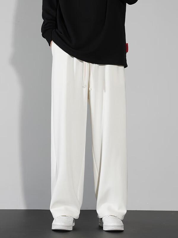 Dingfengbaoluo Men's Loose Straight-Leg Sport Pants