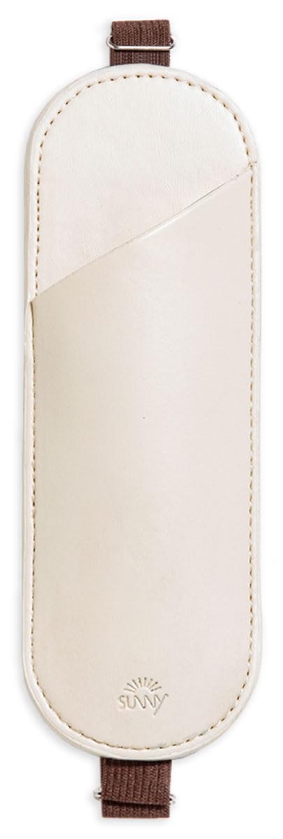 

Iroha Publishing SUNNY FLAT PEN SLEEVE Pencil Case, Slim, Cute, Stylish, for Women and Adults [Amber White] LSPS-03