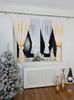 Christmas curtain set with drapes 400x155 cm