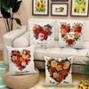 4pcs Happy Mother's Day Decorative Pillowcase Set, 18x18 Inch Floral Heart Cushion Covers for Sweet Home Decor, Gift for Mom, for Porch Patio Sofa