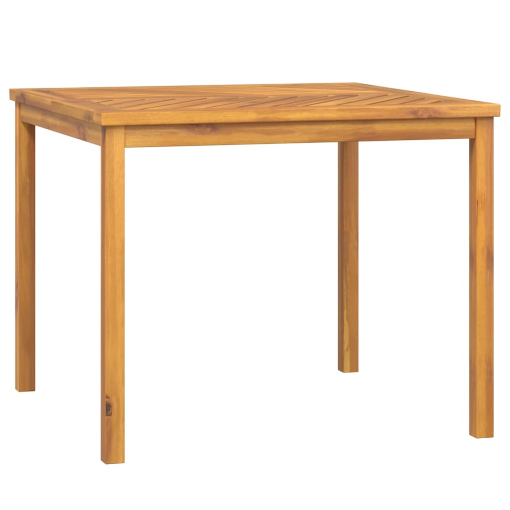 Vidaxl Garden Table, 90X90X74 Cm, Solid Acacia Wood