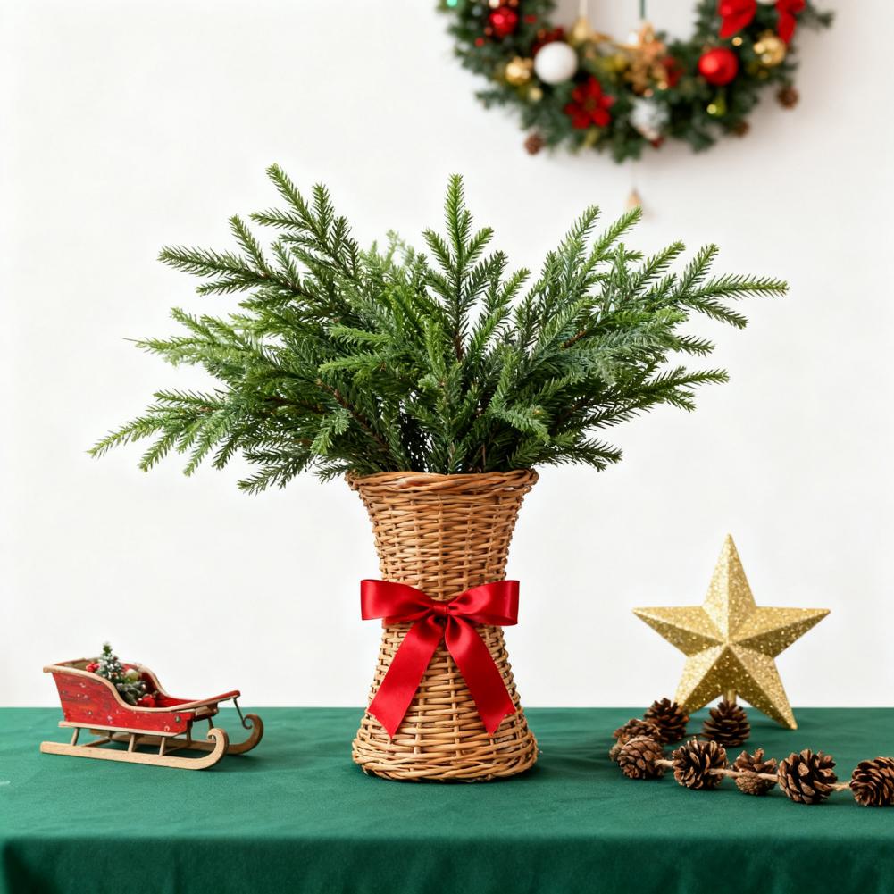 Realistische künstliche Kiefernzweige Realistische künstliche Kiefernzweige für Weihnachtsgestecke Dekoration Künstliche Norfolk-Kiefer Innendekoration