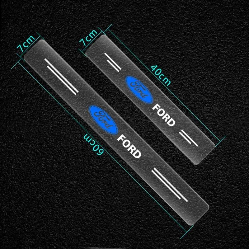 Car Sticker Car Accessories Transparent Car Threshold Protection Sticker For Ford Focus 2 3 Mondeo Fiesta Kuga Ranger Escort Exp