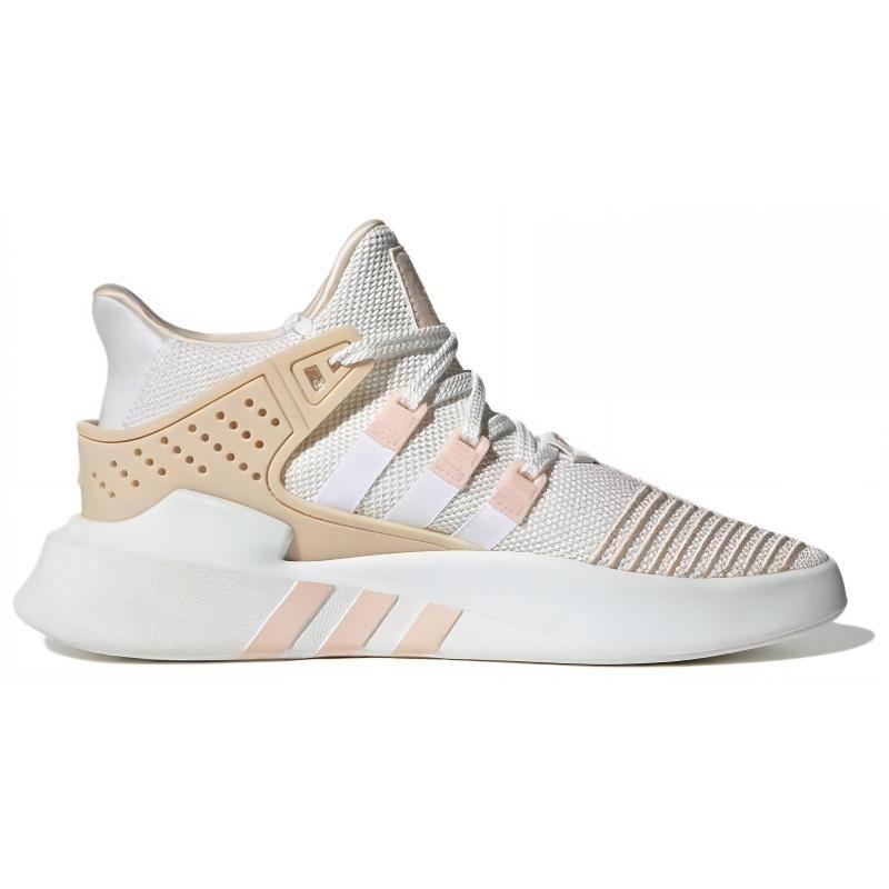 Adidas Originals Eqt Bask Adv Cushioning And Abrasion Resistant Coverage Mid top Casual Shoes Unisex White Brown Sneakers JI4273