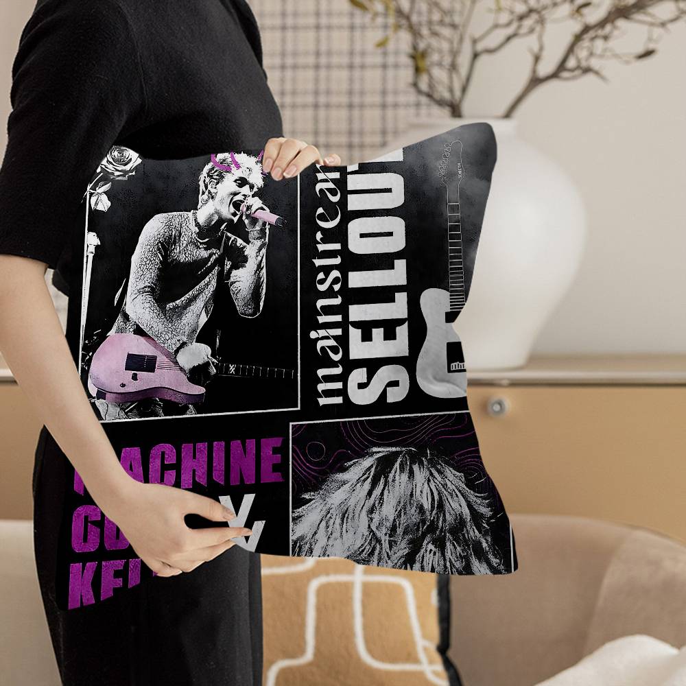 Mgk M-Machine Gun K-Kelly Rapper 45*45Cm Cushion Cover Pillow Cover Decor Pillowcase Home Pillowcase For Couch Pillow