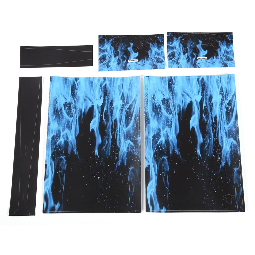 Controller Schutzaufkleber Spielkonsole Haut Dekoration Abdeckung für PS5 Flammenmuster