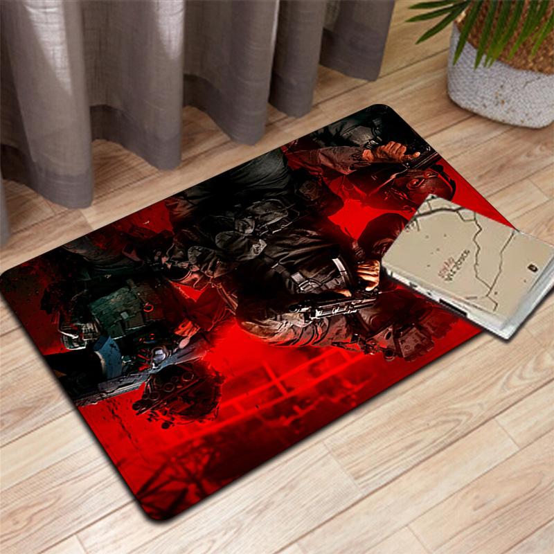 Gun-toting soldier Rug Floor Mat for Living Room or Bedroom Soft and Comfortable Carpet a Gift for Birthday and Holiday.MFF0918458