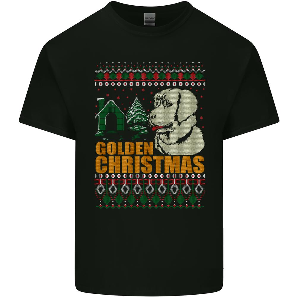 Golden Retriever Christmas Funny Dog Kids T-shirt Childrens XXL